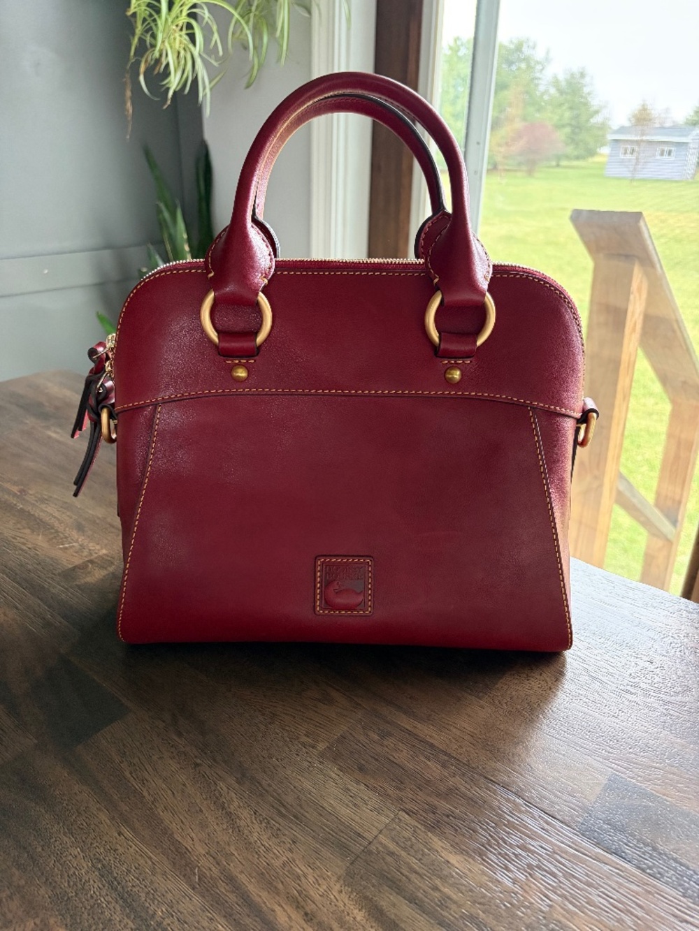 Dooney and Burke Florentine Cameron Satchel – Red